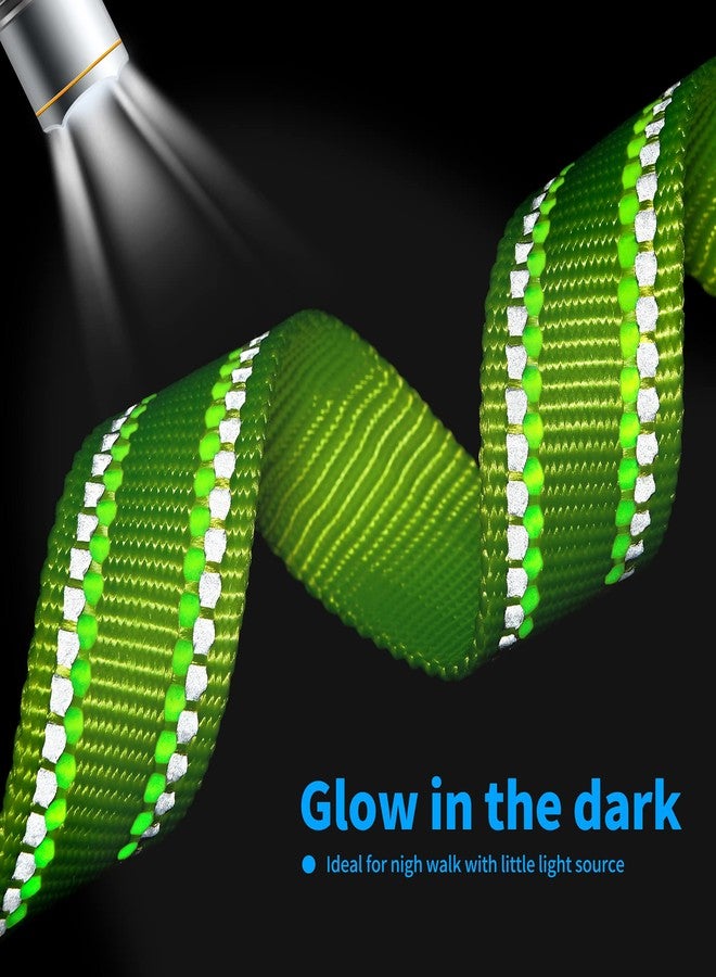 مايل هاي لايف طوق عاكس للكلاب من مايل هاي لايف، طوق أساسي قابل للتعديل وسريع الفتح، طوق ناعم من النايلون للحيوانات الأليفة مع حلقة معدنية على شكل حرف D للكلاب الصغيرة والمتوسطة والكبيرة (ليموني، مقاس رقبة L 15-19 بوصة) - Image 5